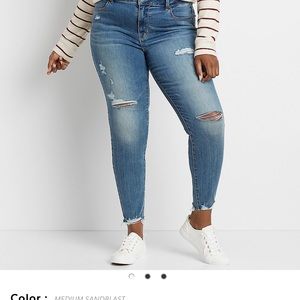 Maurices destructed jeggings